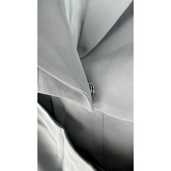 Aria Cove Long Sleeve Cut Out Blazer Mini Dress Womens Size 6 Teal Blue New - Picture 11 of 13